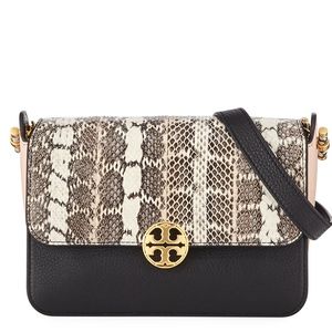 Tory Burch Chelsea Colorblock Snakeskin Crossbody
